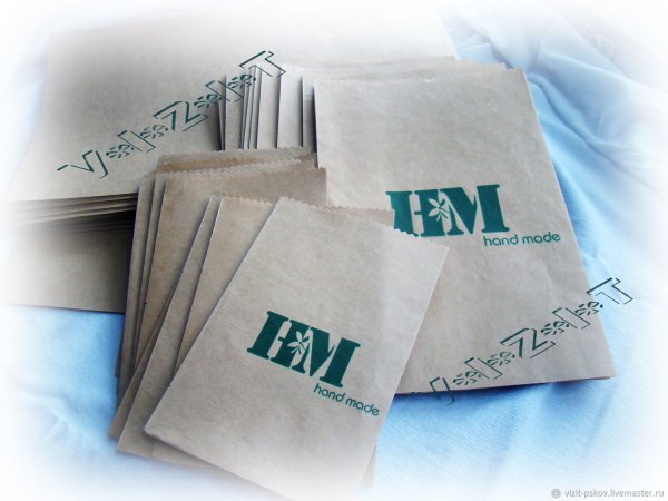 Наклейки на крафтовые пакеты