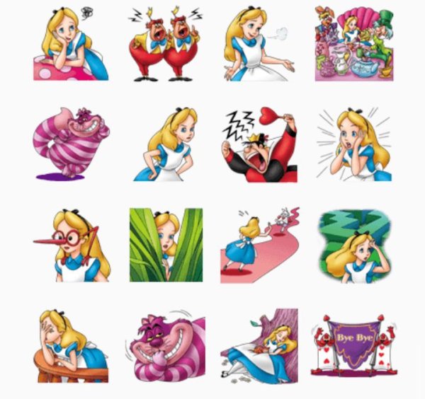 Алиса в стране чудес на стене