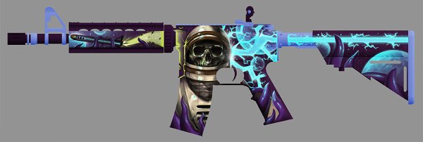 Космонавт череп арт