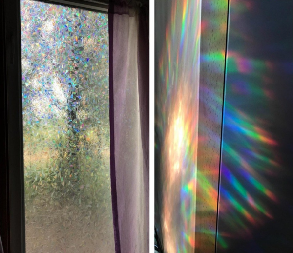 Радужная пленка на стекло