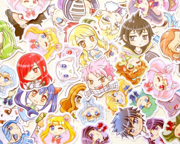 Наклейки аниме