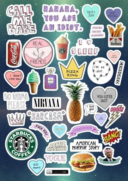 Коллажи для ежедневника