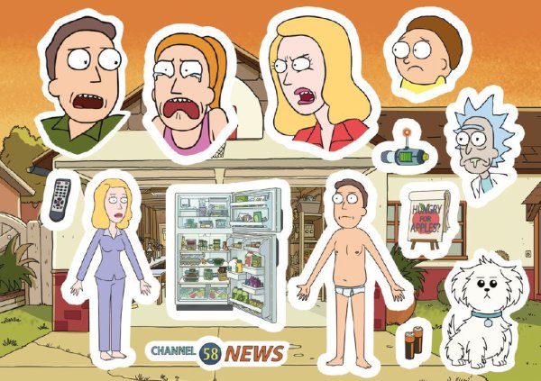 Наклейки Рик и Морти