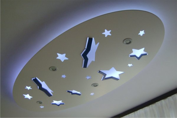 Фотопечать на потолке в детской