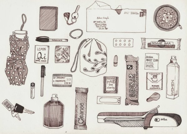 Содержимое косметички рисунок