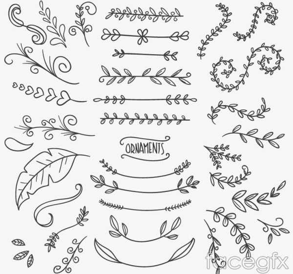 Украшения узоры для ежедневника