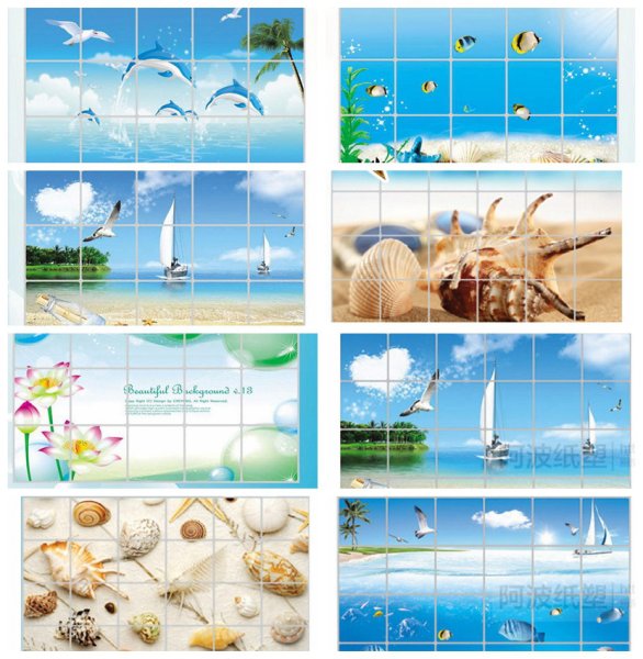 Наклейки на кафель в ванную