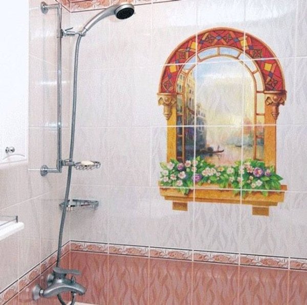 Наклейки для ванной комнаты на плитку