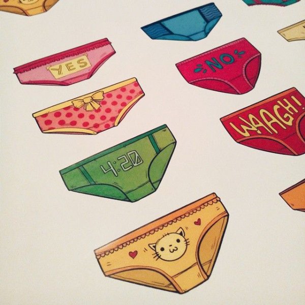 Асинастра Стикеры трусы