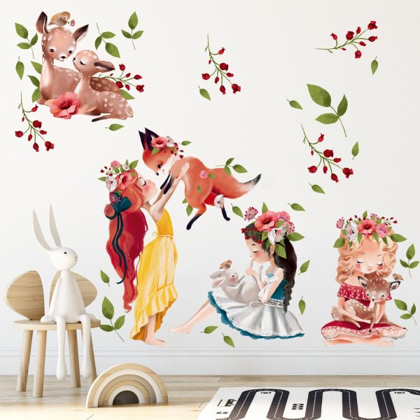 Интерьерные наклейки липучка