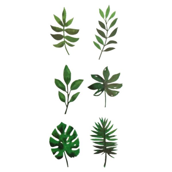 Наклейки растения листья
