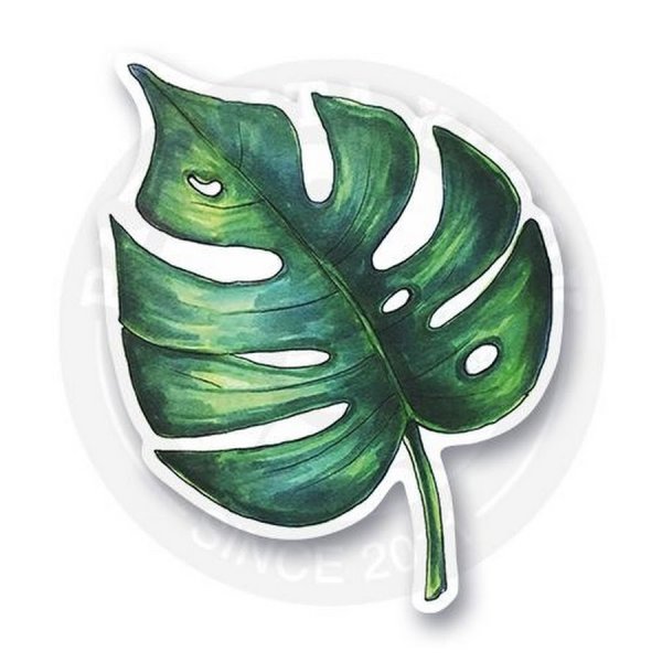 Стикеры листочек