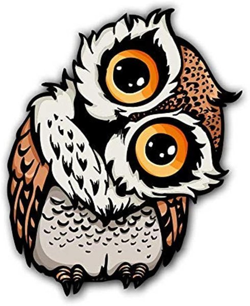 Совушка наклейка