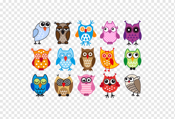 Стикеры Совушки милые