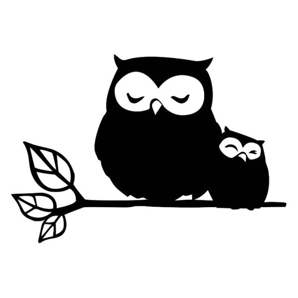 Сова наклейка на авто