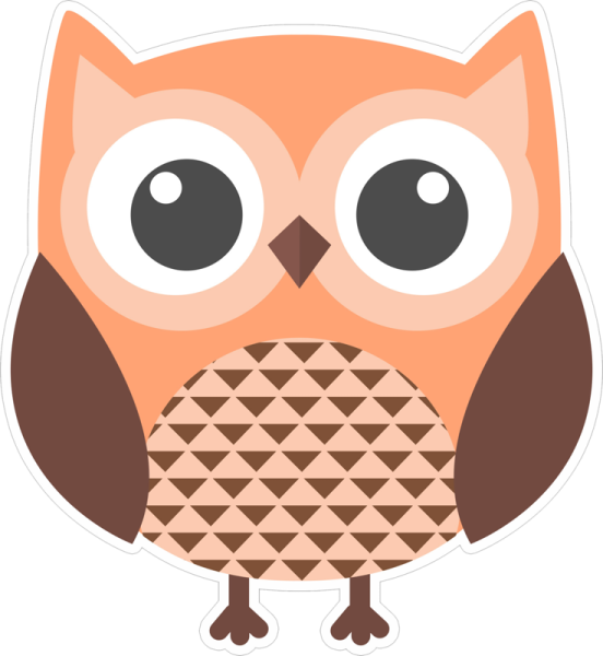 Наклейки Совушки милые