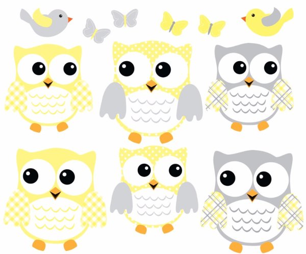 Стикеры Совушки