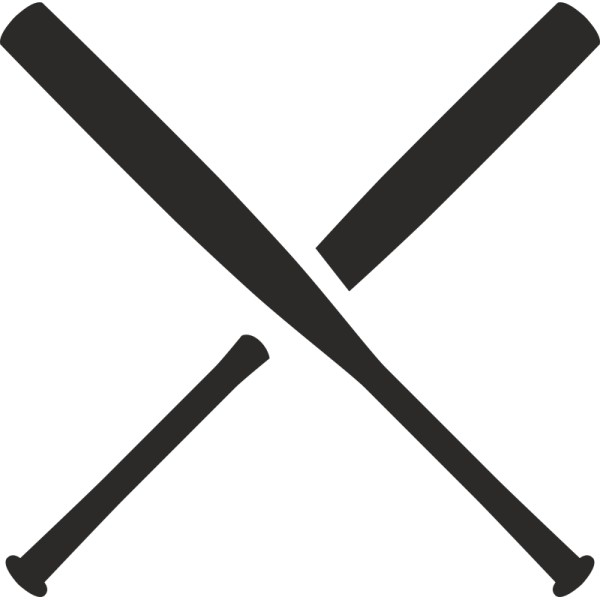 Скрещенные бейсбольные биты