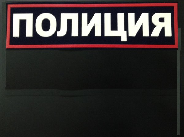 Шеврон полиция на спину