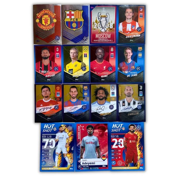 Журнал Лиги чемпионов с наклейками