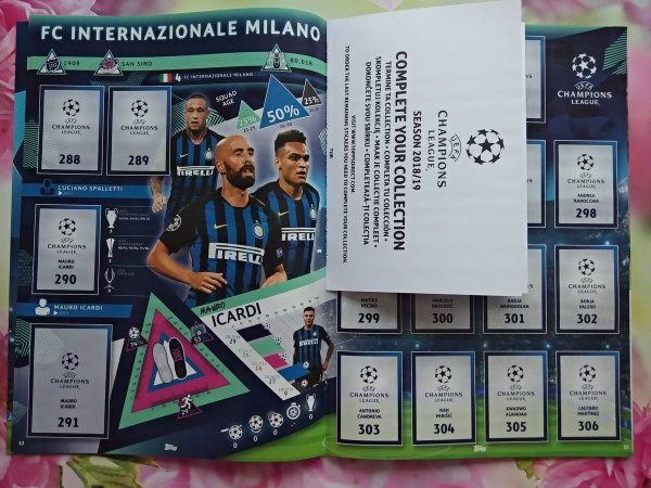 Наклейки Topps лига чемпионов