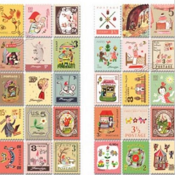 Наклейки в старинном стиле