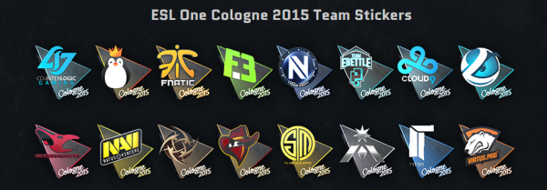 Stickers ESL one Cologne 2015