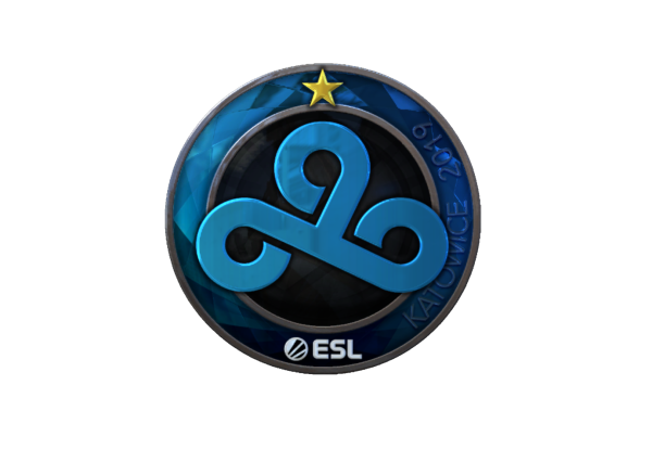 Cloud9 наклейки Katowice 2019