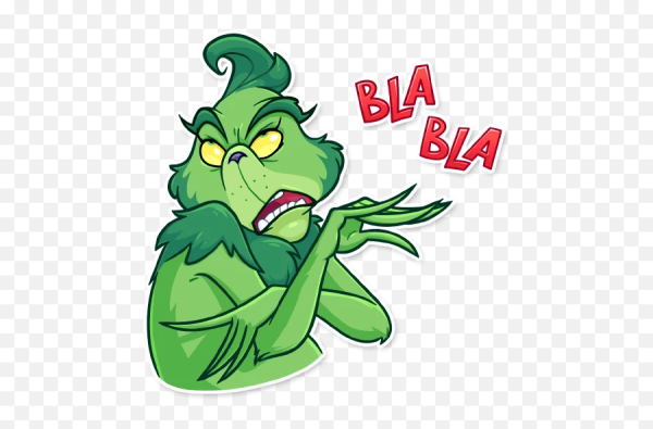 Гринч Стикеры телеграмм