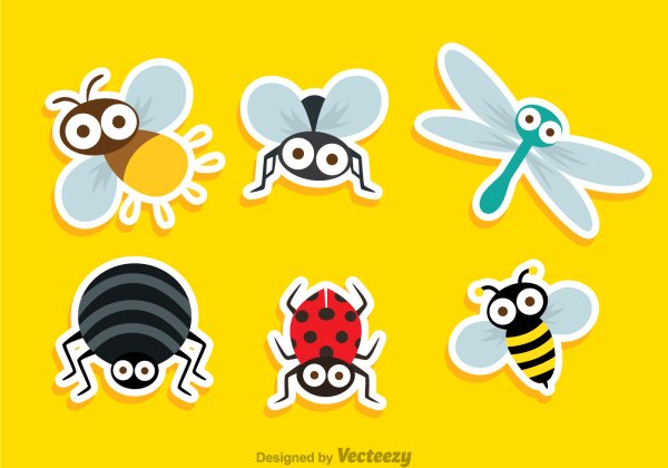 Насекомые (с наклейками)