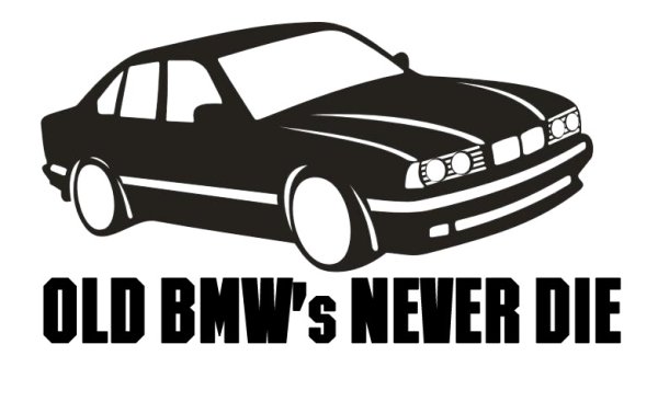 BMW e34 стикер