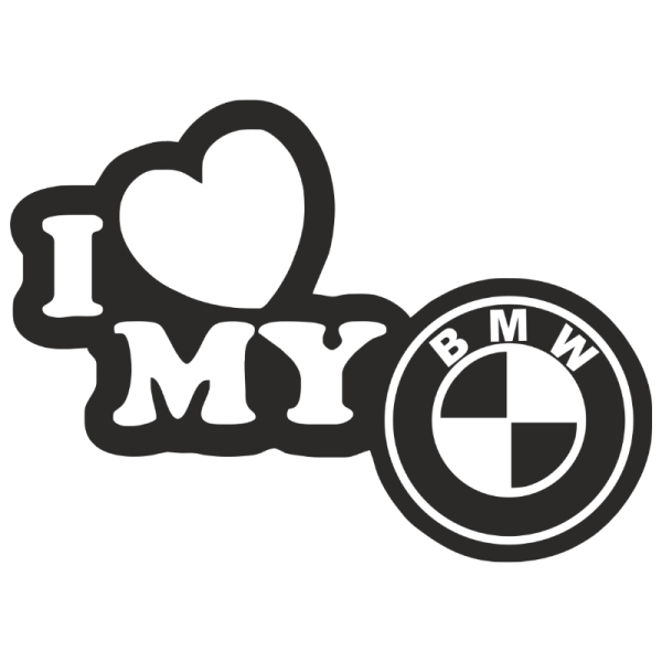 Черно белые Стикеры БМВ