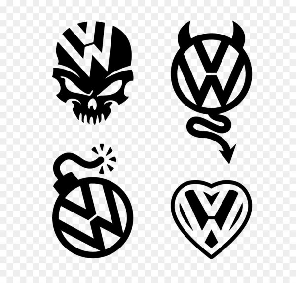 Наклейки с логотипом Фольксваген