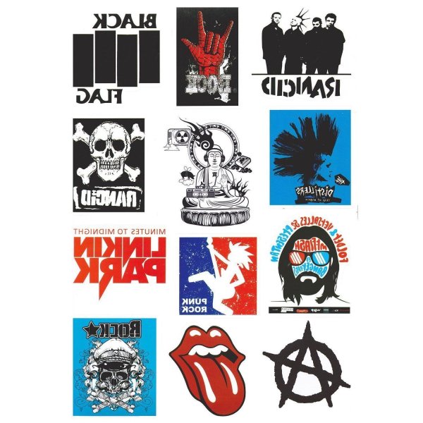 Наклейки панк рок