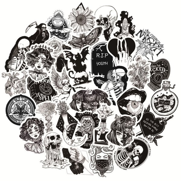 Стикеры в стиле панк