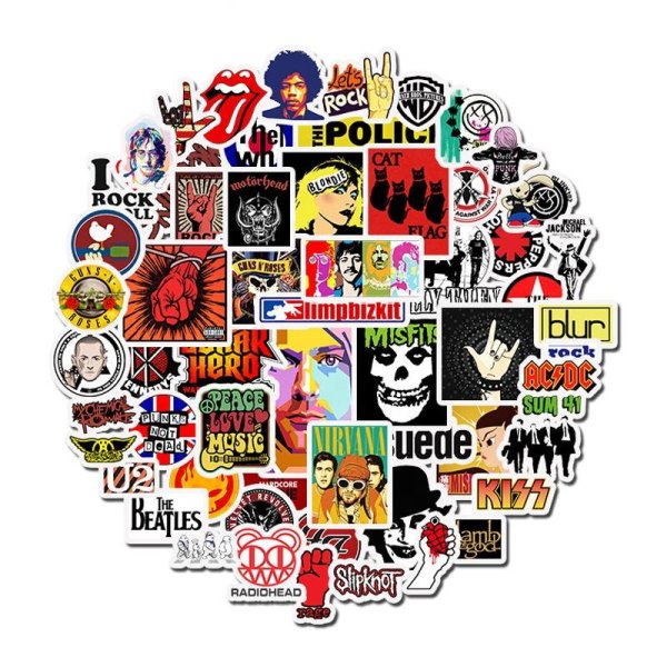 Панк наклейки