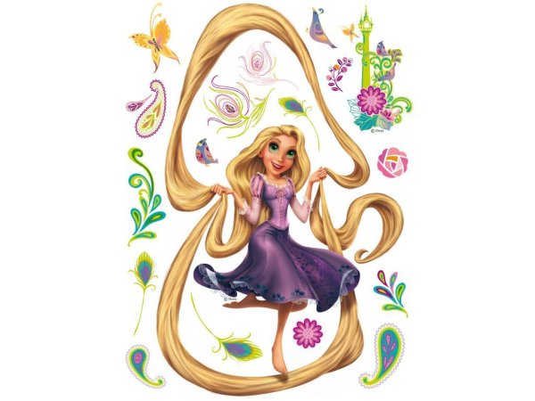 Рапунцель наклейки Стикеры