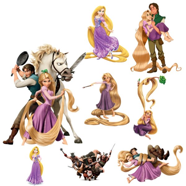 Рапунцель набор наклеек