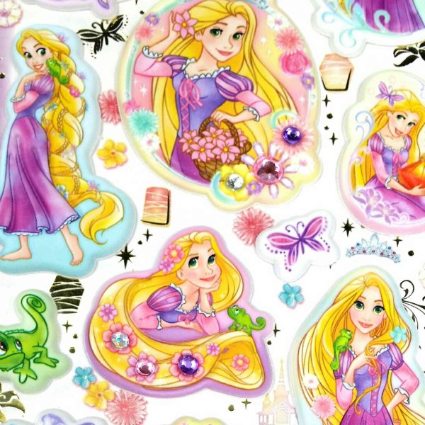 Рапунцель наклейки для распечатки