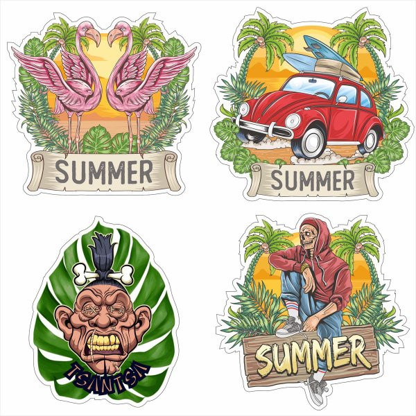 Наклейка (стикер) лето