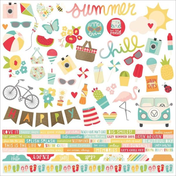 Наклейка (стикер) лето