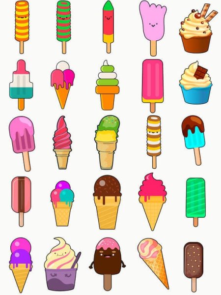 Наклейки для мороженого