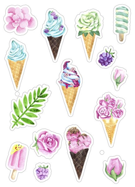 Рисунки для срисовки мороженое