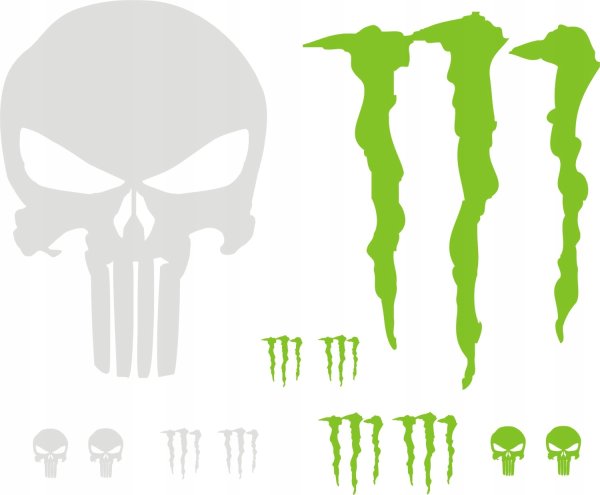 Наклейки на авто монстр