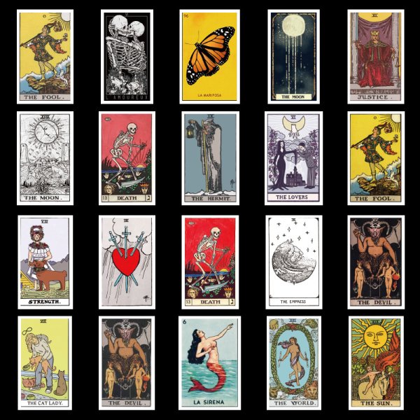Карты Таро наклейки
