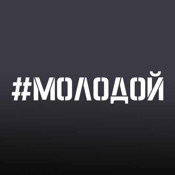 Наклейка на машину молодой