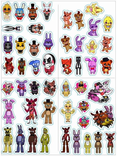 Наклейки FNAF