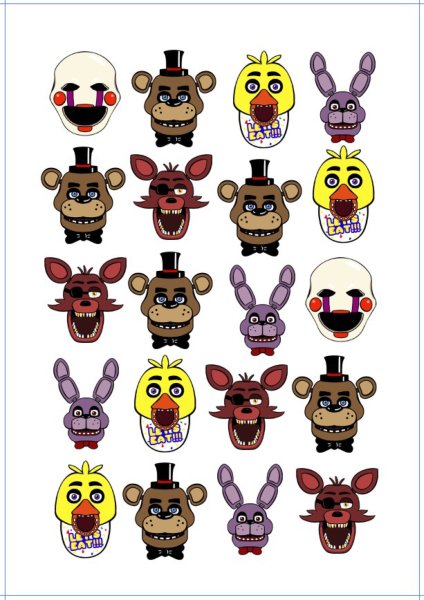 Наклейки из ФНАФ