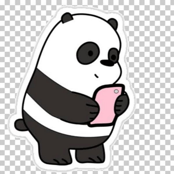 Пандочка наклейка