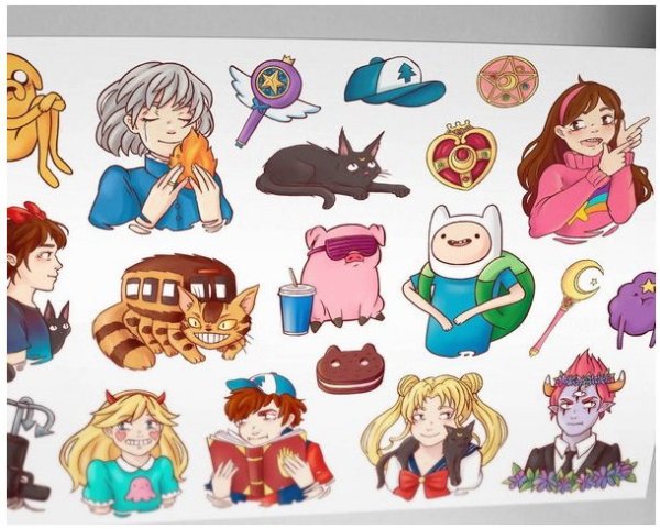 Стикеры для распечатки no Kids Stickers